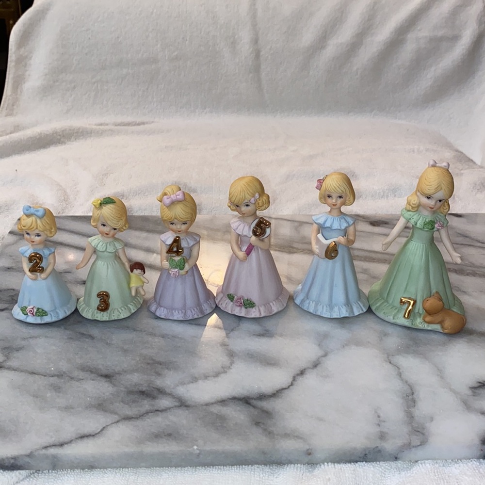 Enesco Figurines of girls with their ages